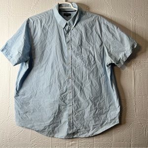 Croft & Barrow Blue/White Striped Button Down Dress Shirt Size 2XB